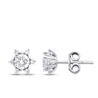 0,57 ct. Diamant Solitär Ohrringe