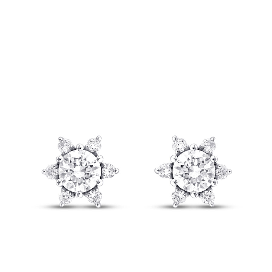 0.57 Karat Diamant Solitär Ohrringe