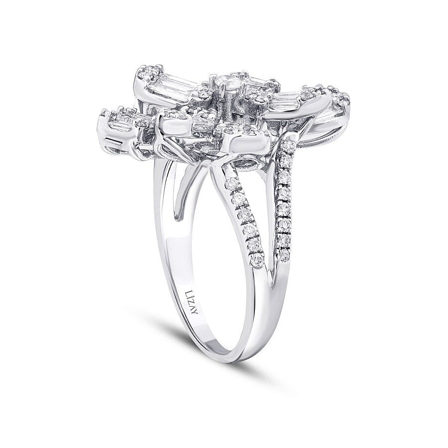 1,34 ct. Diamant Baguette Trend Ring