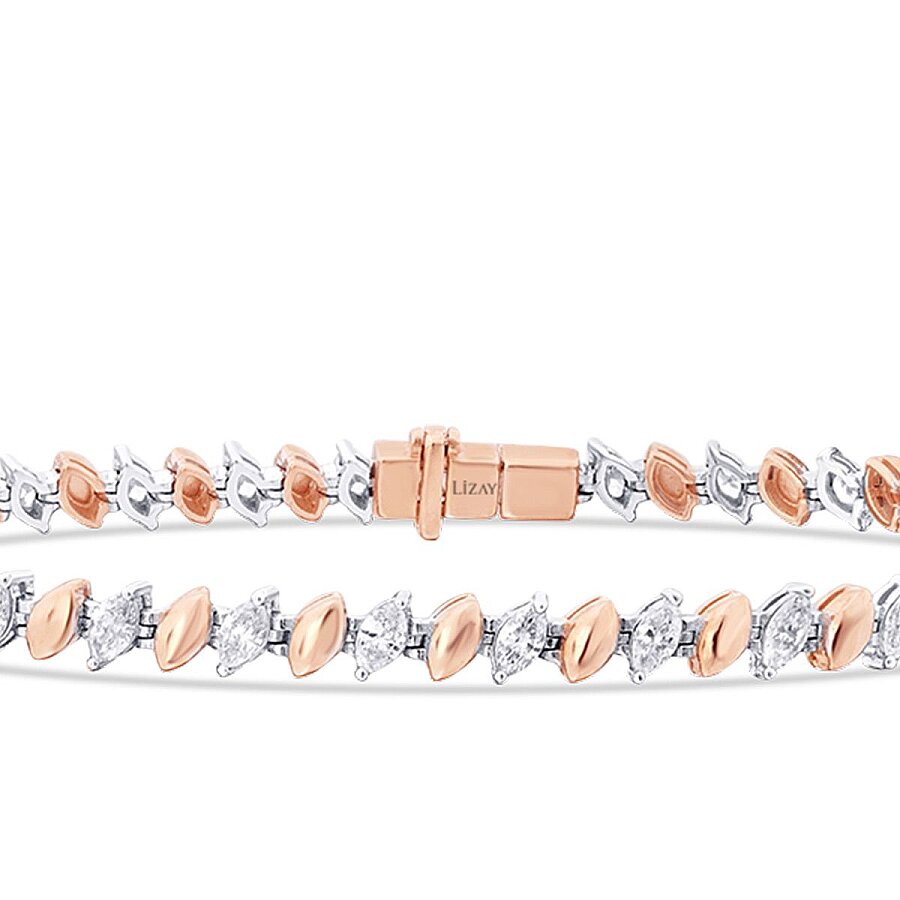 1,54 ct. Diamant Marquise Armband