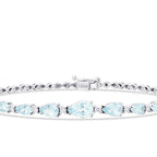 1,99 ct. Diamant Aquamarine Tropfen Armband