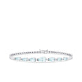 1,99 ct. Diamant Aquamarine Tropfen Armband