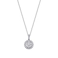 0.63 Karat Diamant Rund Stein Trend Halskette