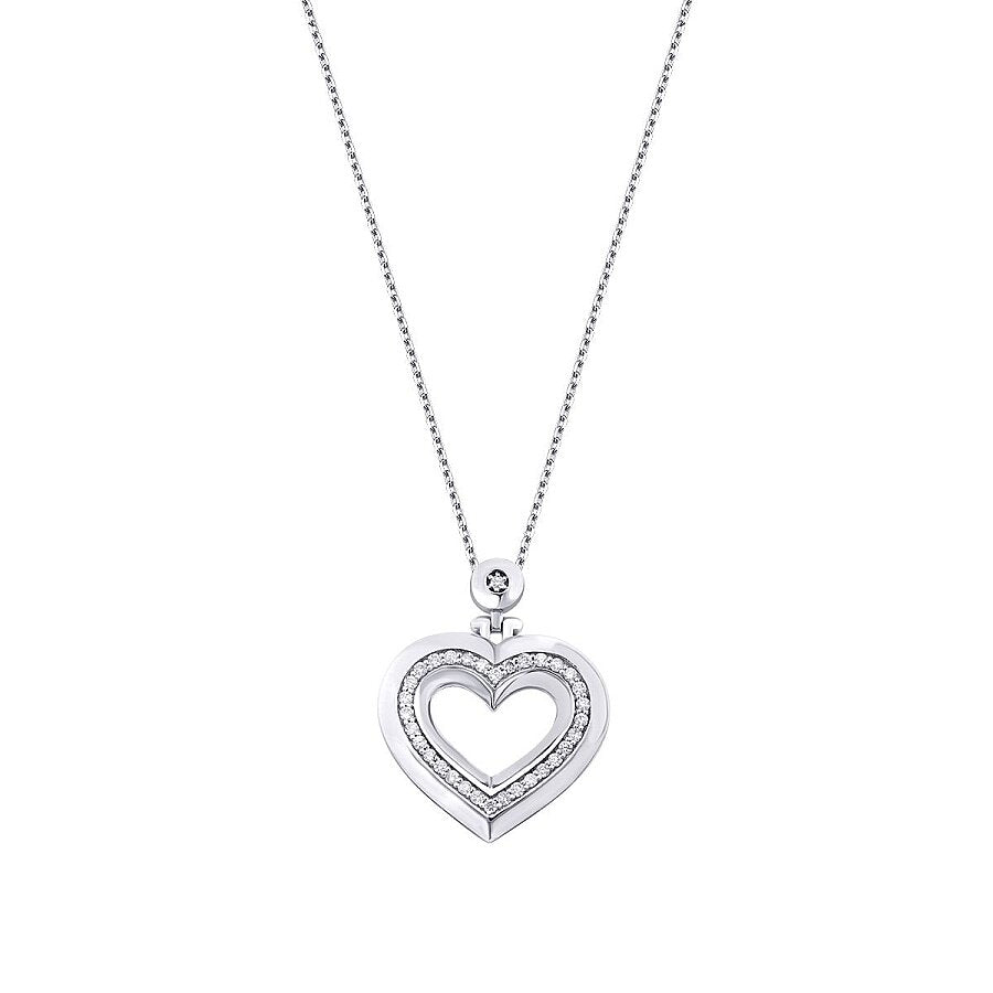 0.25 ct. Diamant Rund Herz Trend Halskette