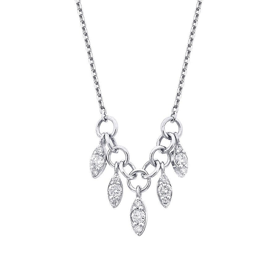 0.15 Karat Diamant Rund Trend Halskette