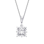 0,48 ct. Diamant Square Halskette