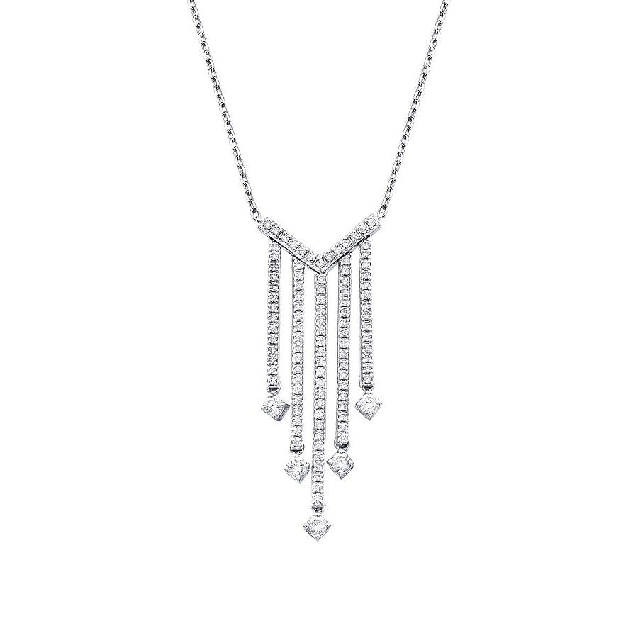 0,67 ct. Diamant Halskette