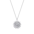 0,97 ct. Diamant Baguette Sonne Halsketten