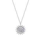 0,97 ct. Diamant Baguette Sonne Halsketten