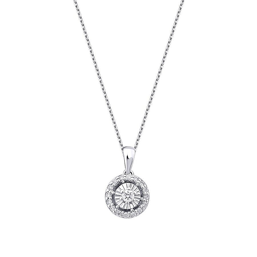 0,10 ct. Diamant Effect Trend Halskette