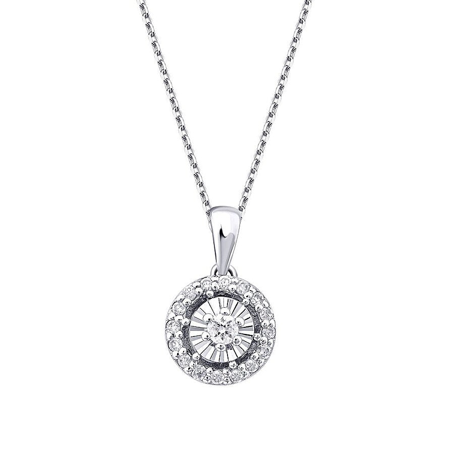 0,10 ct. Diamant Effect Trend Halskette