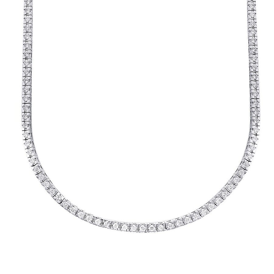 1,46 ct. Diamant Memoire Tennis Halskette