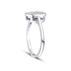 0,19 ct. Diamant Oval Baguette Trend Ring