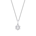 0,44 ct. Diamant Oval Halskette