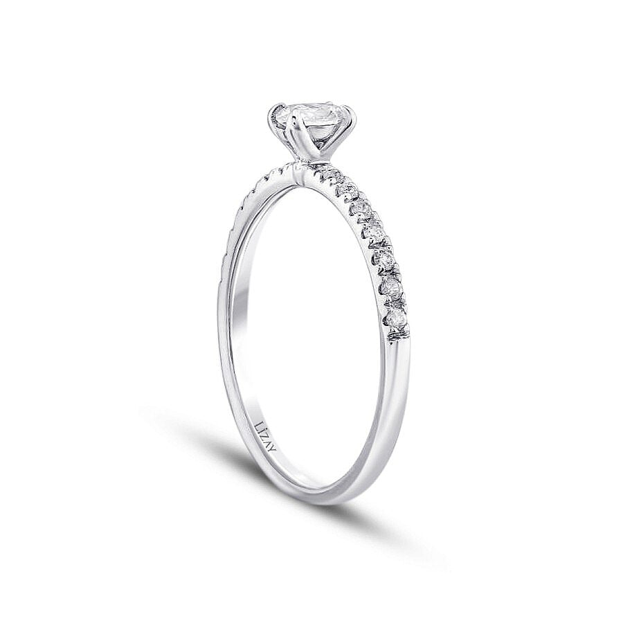 0.58 ct. Diamant Ovale Solitär Verlobungsring