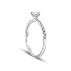 0.58 ct. Diamant Ovale Solitär Verlobungsring