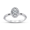 0,40 ct. Diamant Oval Solitär Verlobungsring