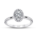 0,40 ct. Diamant Oval Solitär Verlobungsring