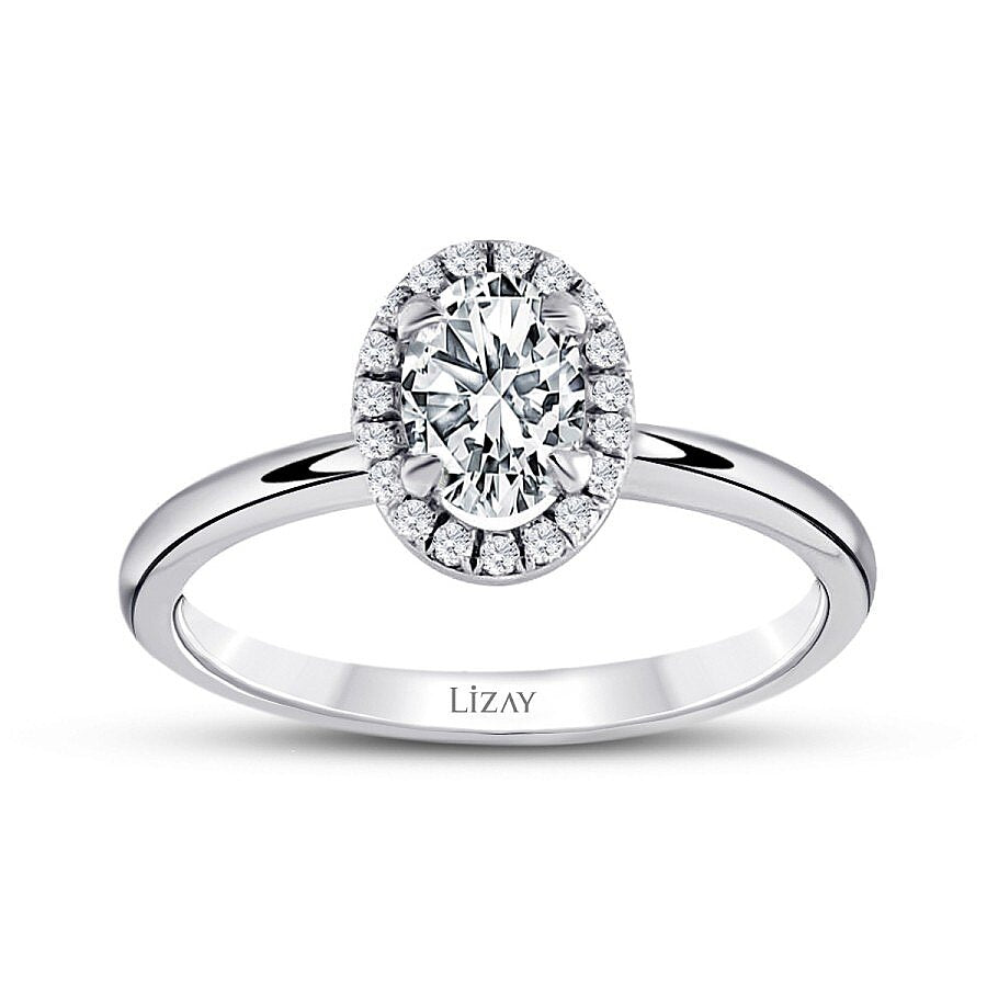 0.40 ct. Diamant Ovale Solitär Verlobungsring