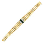 Prisma-Armband mit grünem Stein aus Gold