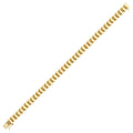 Strukturiertes Trend-Armband aus Gold