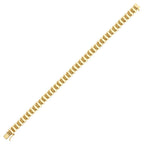 Strukturiertes Trend-Armband aus Gold