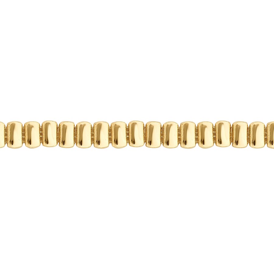 Strukturiertes Trend-Armband aus Gold
