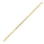 Trend-Armband mit dreieckigem Stein aus Gold