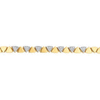 Trend-Armband mit dreieckigem Stein aus Gold
