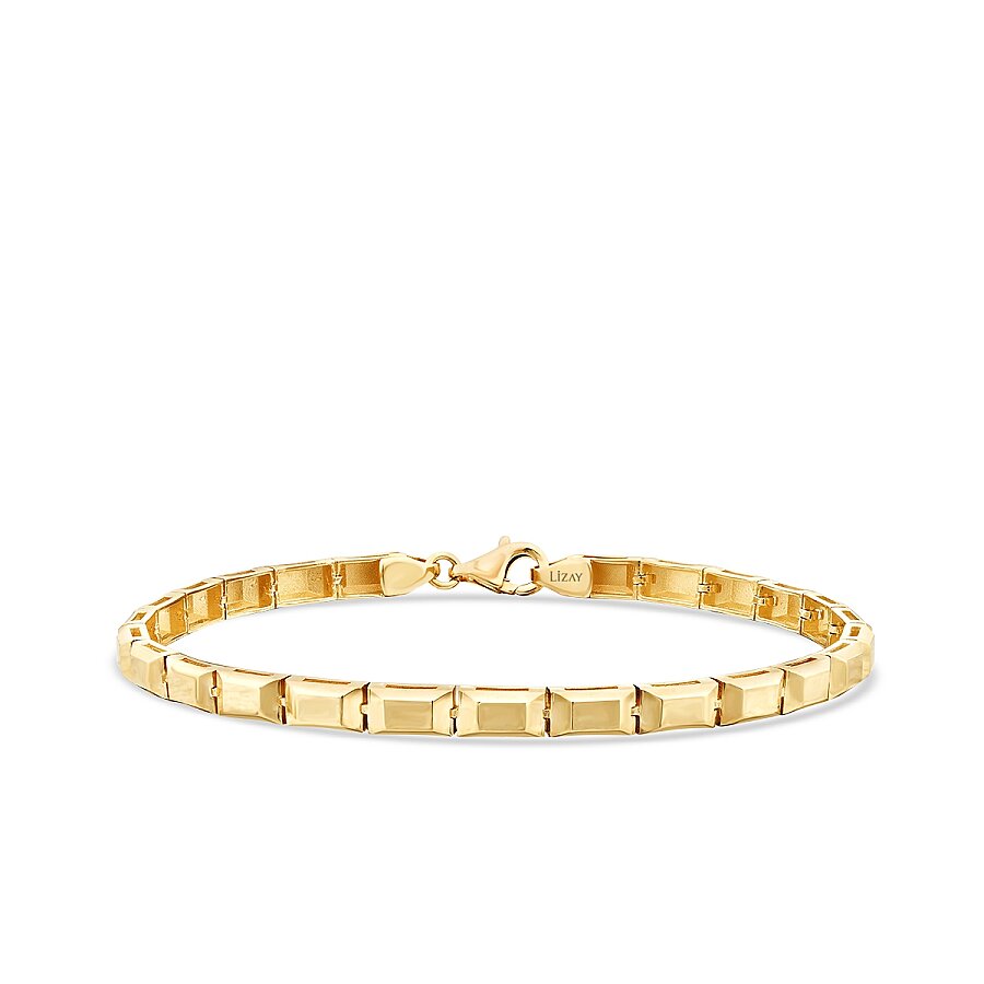 Detailreiches Trend-Armband aus Gold