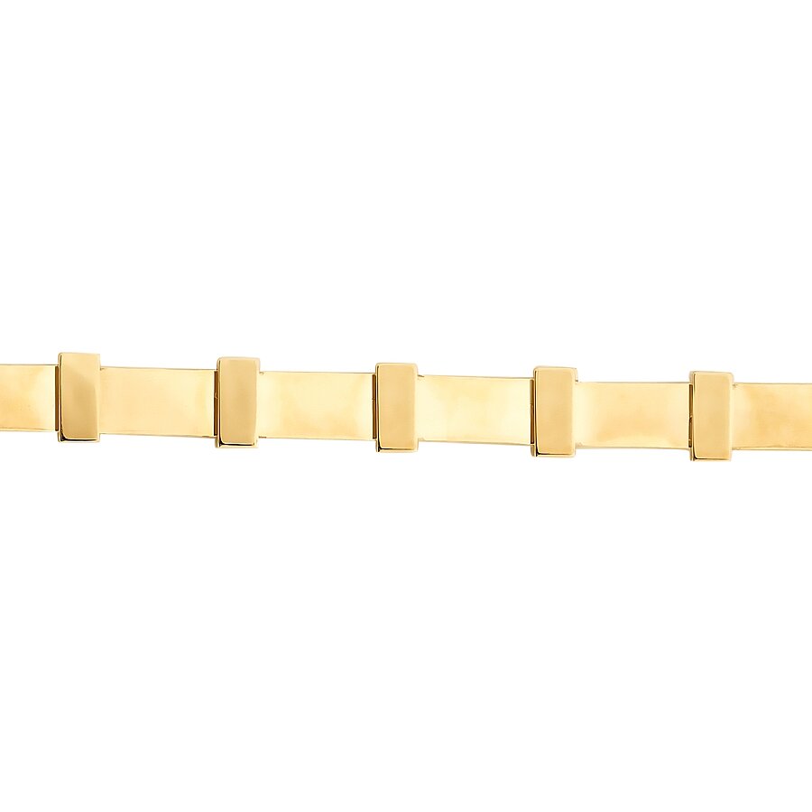 Detailreiches Trend-Armband aus Gold