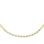 Trend-Halskette mit dreieckigem Stein aus Gold
