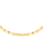 Detailreiche Trend-Halskette aus Gold