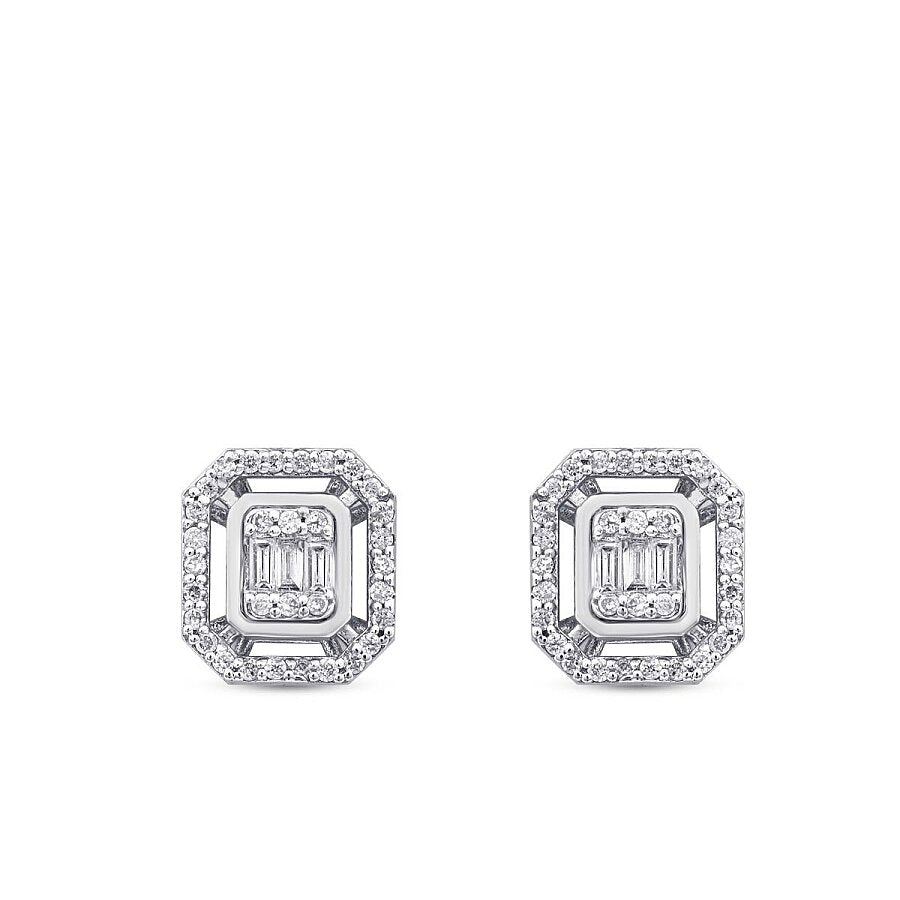 0,26 ct. Diamant Baguette Ohrringe