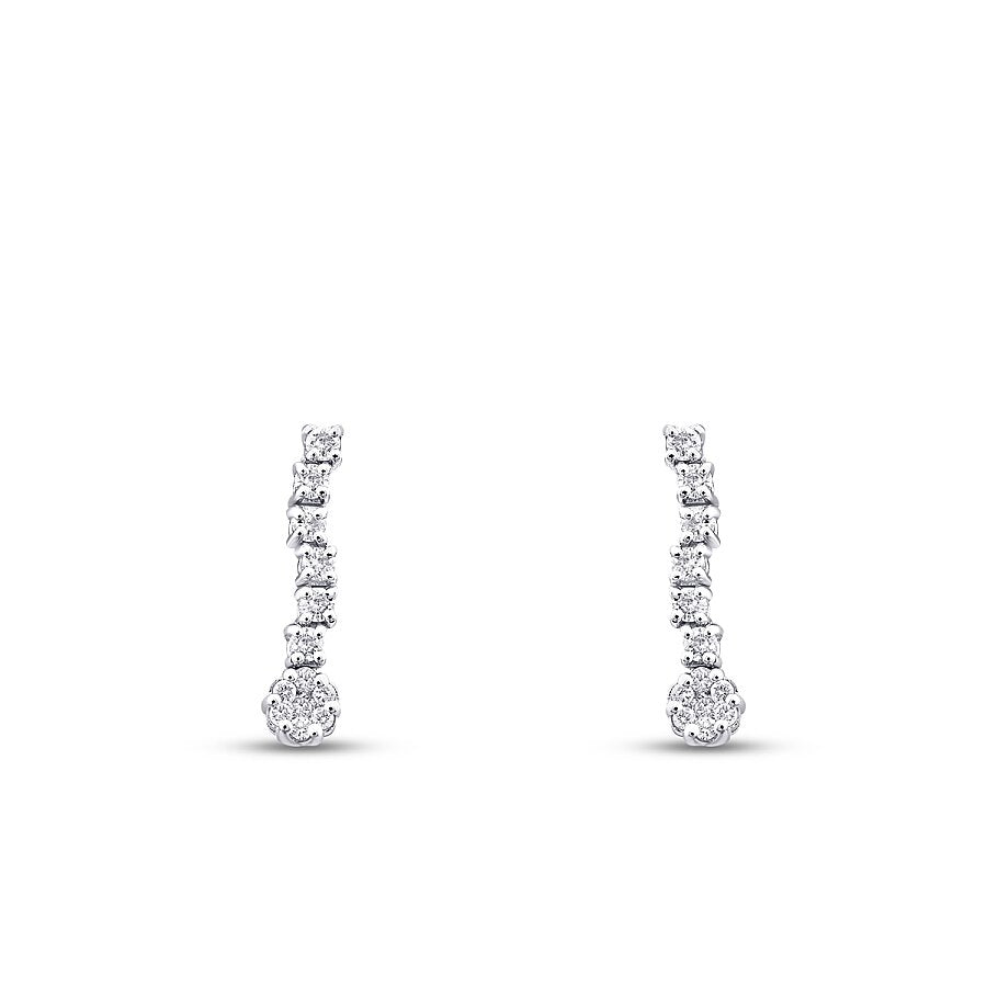 0,31 ct. Diamant Brillant Stein Hängende Ohrringe