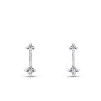 0,12 ct. Diamant Hängende Ohrringe