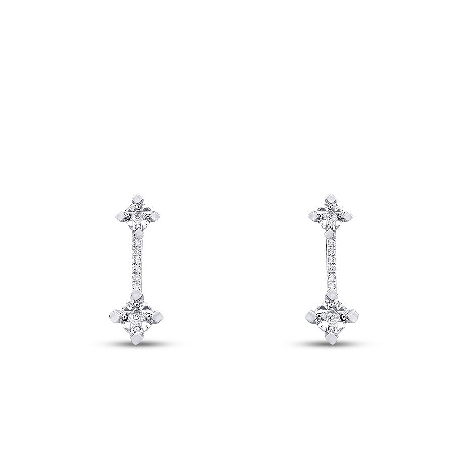 0,12 ct. Diamant Hängende Ohrringe