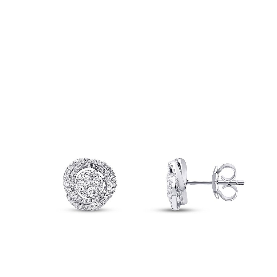 0,53 ct. Diamant Brillant Detailreiches Ohrringe
