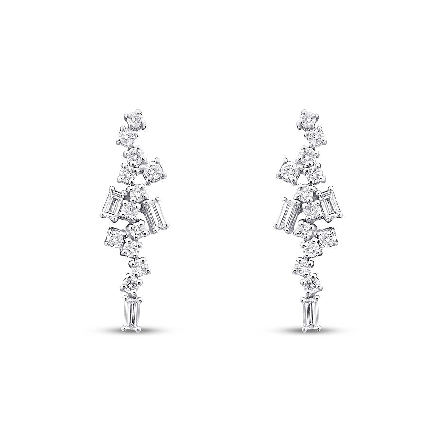 0,85 ct. Diamant Baguette Trend Ohrringe