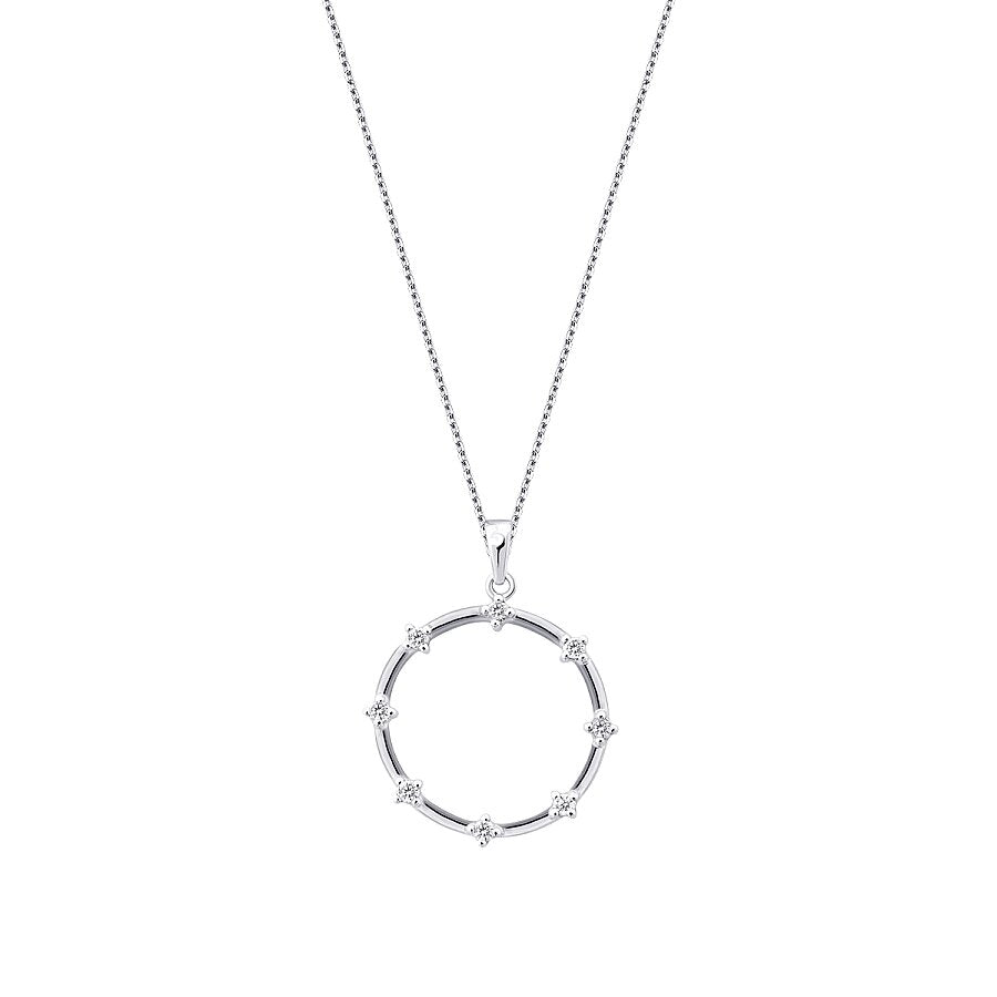 0,12 ct. Diamant Stein Brillant Halskette