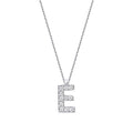 0,07 ct. Diamant Halskette Buchstabe E