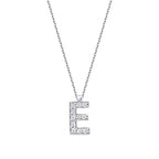 0,07 ct. Diamant Halskette Buchstabe E
