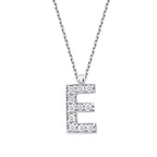 0,07 ct. Diamant Halskette Buchstabe E