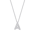 0,07 ct. Diamant Halskette Buchstabe A