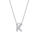 0,06 ct. Diamant Halskette Buchstabe K