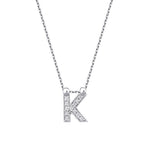 0,06 ct. Diamant Halskette Buchstabe K