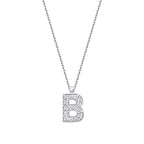 0,08 ct. Diamant Halskette Buchstabe B
