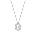 0,07 ct. Diamant Halskette Buchstabe G