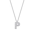 0,06 ct. Diamant Halskette Buchstabe P