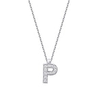 0,06 ct. Diamant Halskette Buchstabe P